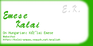 emese kalai business card